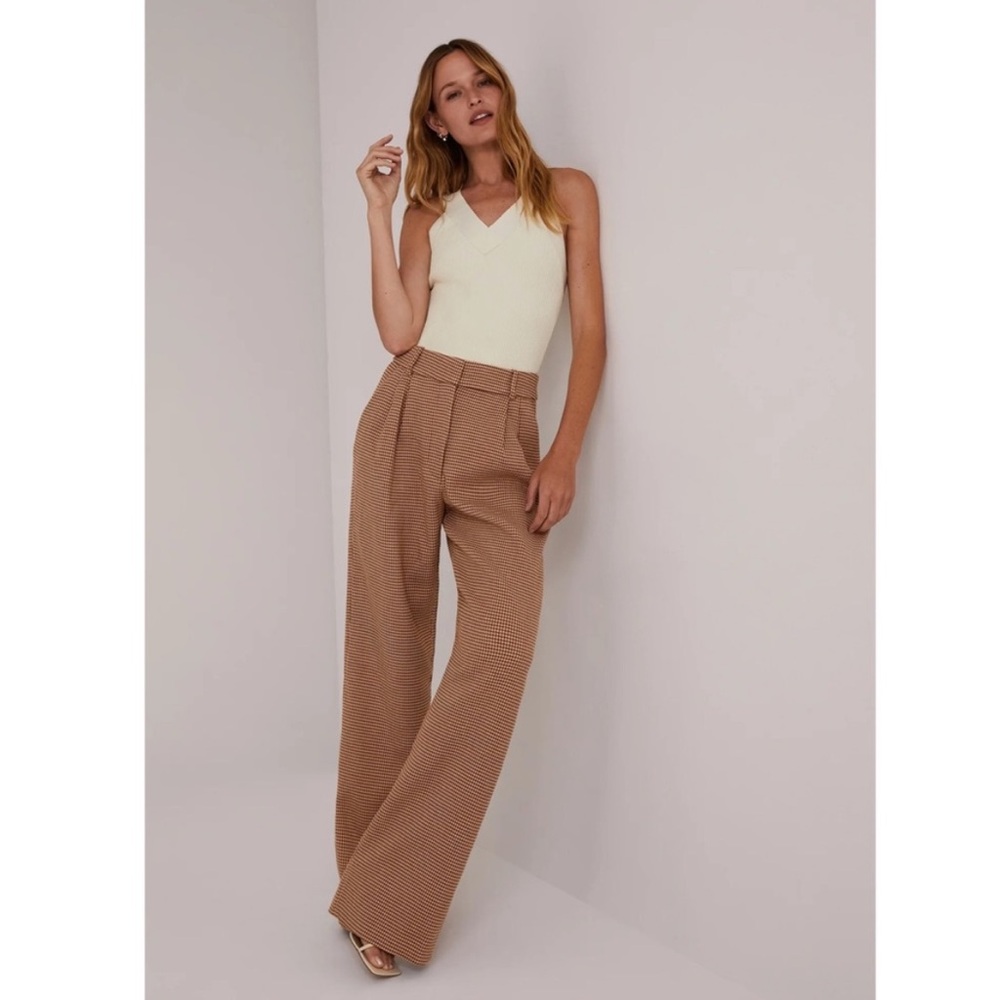 Favorite Daughter The Favorite Pants, Color: Toffee Houndstooth, SIZE 12 1220